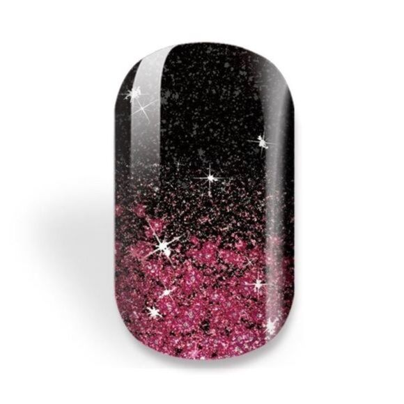 Colour Flash, “Fuchsia Ombré“ glitter fuchsia to black ombré design. - Picture 4 of 10